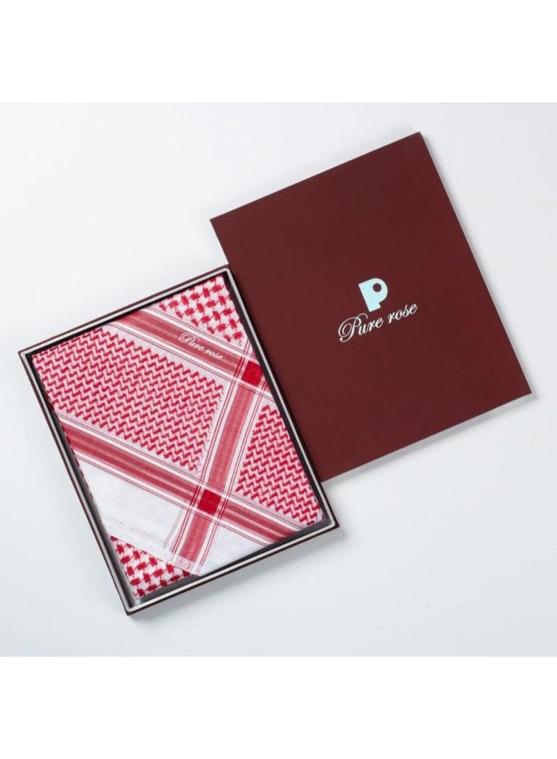 شماغ بيور روز انجليزي فاخر قطن 100% - Image 1